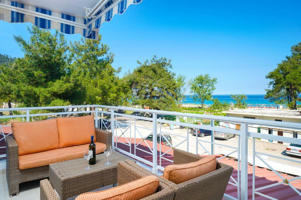 L&K Apartment Golden Beach Chrysi Ammoudia Bagian luar foto